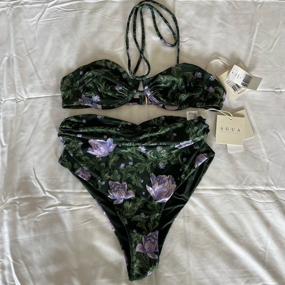 Agua by Agua Bendita Bronce Halterneck Bikini Top & Bottom Set - Picture 3 of 10